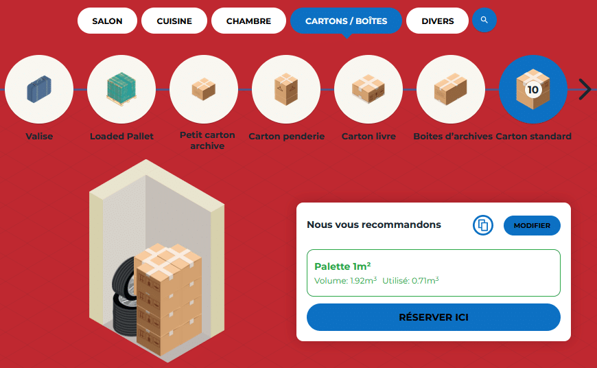 simulateur de volume estimer ses besoin de stockage